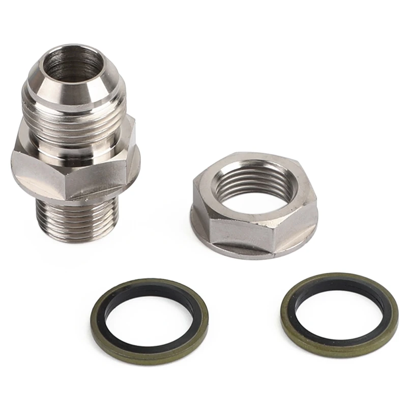 

New10an To M18X1.5 Turbine Oil Pan/Oil Return Drain Plug Adapter Expansion Joint Without Welding