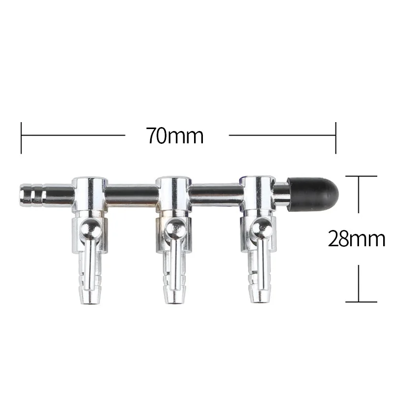 1-8 Way Air Splitter Valve Aquarium Fish Tank Air Pump Flow Splitter Distributor Pump Valve Tap Lever Control Switch Valve 6