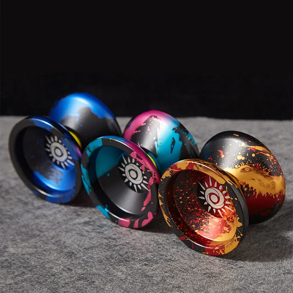 

Yoyo Professional Magic Yoyo Metal Yoyo With 10 Ball Bearing Alloy Aluminum High Speed Unresponsive Yo Yo Classic Toys For Kids