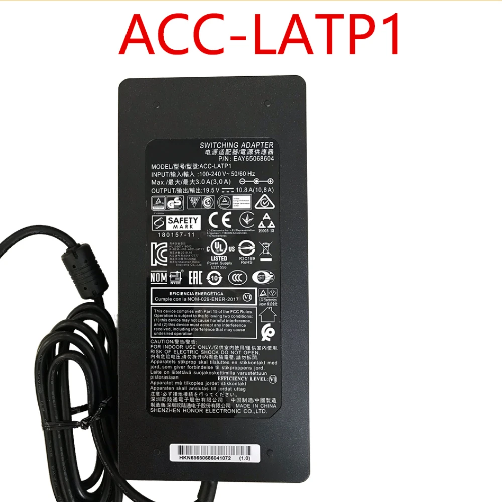 

ACC-LATP1 Switching Adapter Suitable for LG New Charger P/N EAY65068604 19.5V--10.8A Switch Power Supply 19.5V 10.8A ACC LATP1