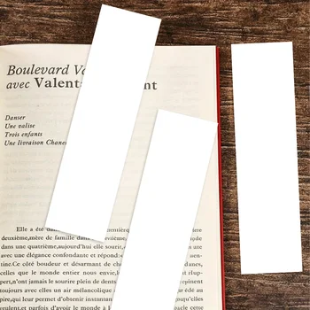 Segnalibri Bianchi Fai-da-Te, 30 Pezzi di Cartoncino Spesso per Disegno, Scrittura e Lavori Artigianali Accessori per Libri e Segnalibri Carini