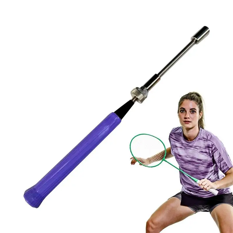 

Badminton Trainer Rod Magnetic Grip Strength Badminton Trainer Silicone Anti-slip Trainer Pole With Sound Feedback For Beginner