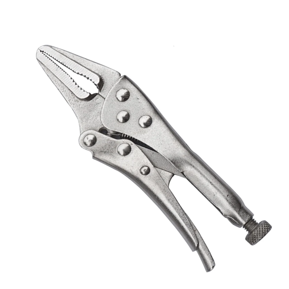 MacWork 5 in. Long Nose Locking Pliers Mini Locking Pliers 5 Inch Long Nose Mini Locking Pliers For DIY Hand Repair Tools 5