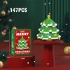 Christmas Building Block Santa Claus Snowman Elk Tree Micro Brick Puzzle Assembly Model Home Decoration Xmas Party Gift Kid Toy 5