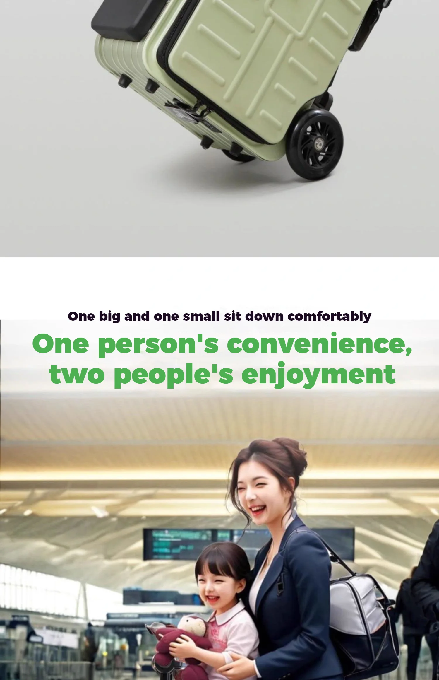 Чемодан на колесиках с кодовым замком, размер 20" - 40", цвет в ...