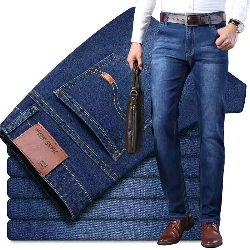 New Men Classic Jeans Jean Homme Pantalones Hombre Men Mannen Soft Black Biker Masculino Denim Overalls Mens Pants Size 28-40