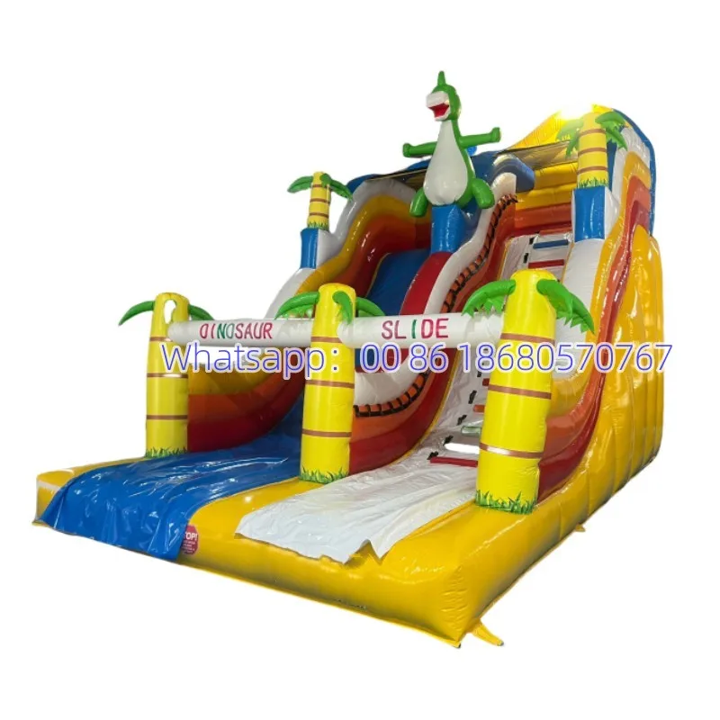 Commercial Large Inflatable PVC Castle Trampoline Slide for Garden School & Educational Use Functional for Backyard