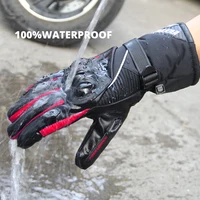Мотоциклетные перчатки ветрозащитные водонепроницаемые Guantes Moto мужские перчатки для езды на мотоцикле сенсорный экран мото перчатки для мотокросса зимние — изображение 2