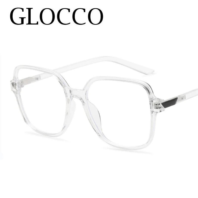 Fashion Leopard Oversized Myopia Glasses Women Brand Square Blocking Blue Light Ultralight Computer Graduation Eyeglasses minus 5
