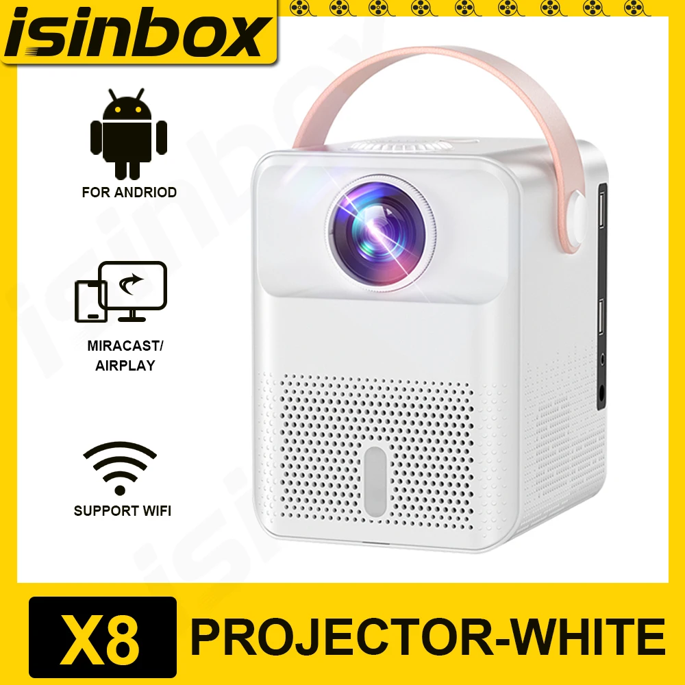 ISINBOX-proyector portátil 4K Q10, 5G, WIFI, Android 9,0, Bluetooth, para  cine en casa, 1080P, LED nativo, proyectores de vídeo y películas -  AliExpress