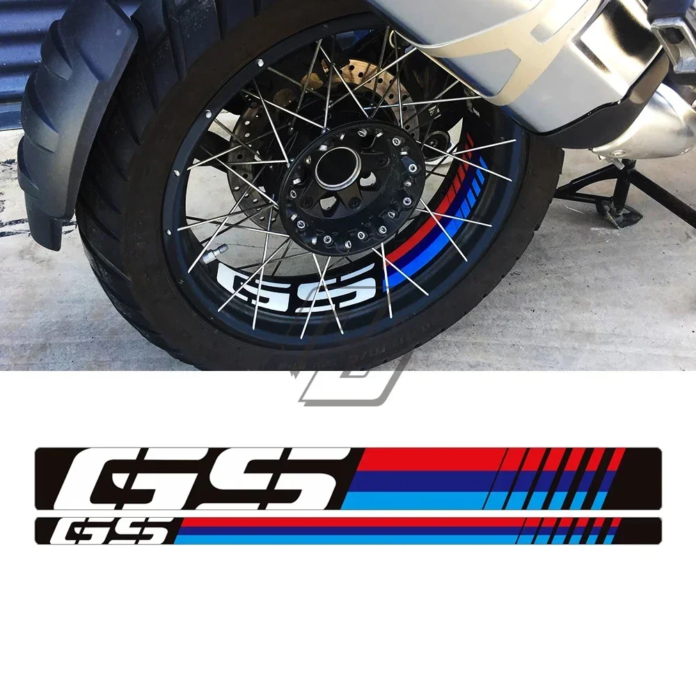 

For BMW R1200GS Adventure 2006-2018 R1250GS Adv 2019 Rim Decoration Motorcycle Wheel Reflective Decal