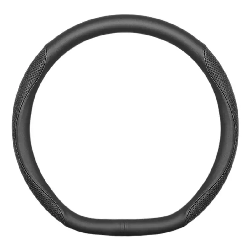 

Steering Wheel Cover Universal Leather Steering Wheel Cover Non-slip And Sweat-Absorbent Leather Wheel Cover For Car Men's In