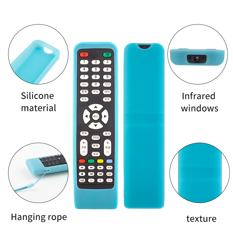 Silicone Protective Case For AOC Smart TV Remote Compare The Remote Control Carefully Before Purchasing silicone remote case silicone remote cover silicone remote sleeve remote controller cover silicone case protector