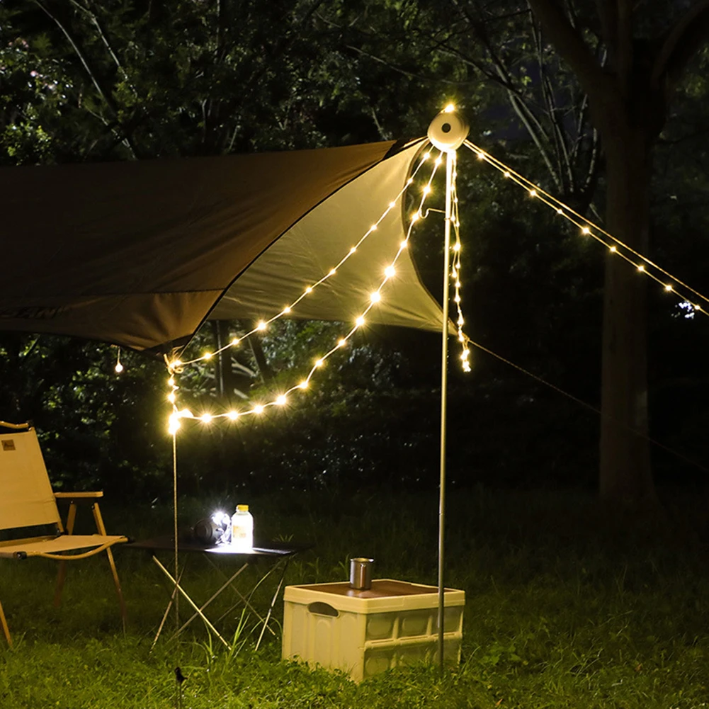 Camping Lights String, Outdoor String Lights with 5 Lighting Modes, Quick  30s Recovery, Durable and Waterproof USB Charging - AliExpress