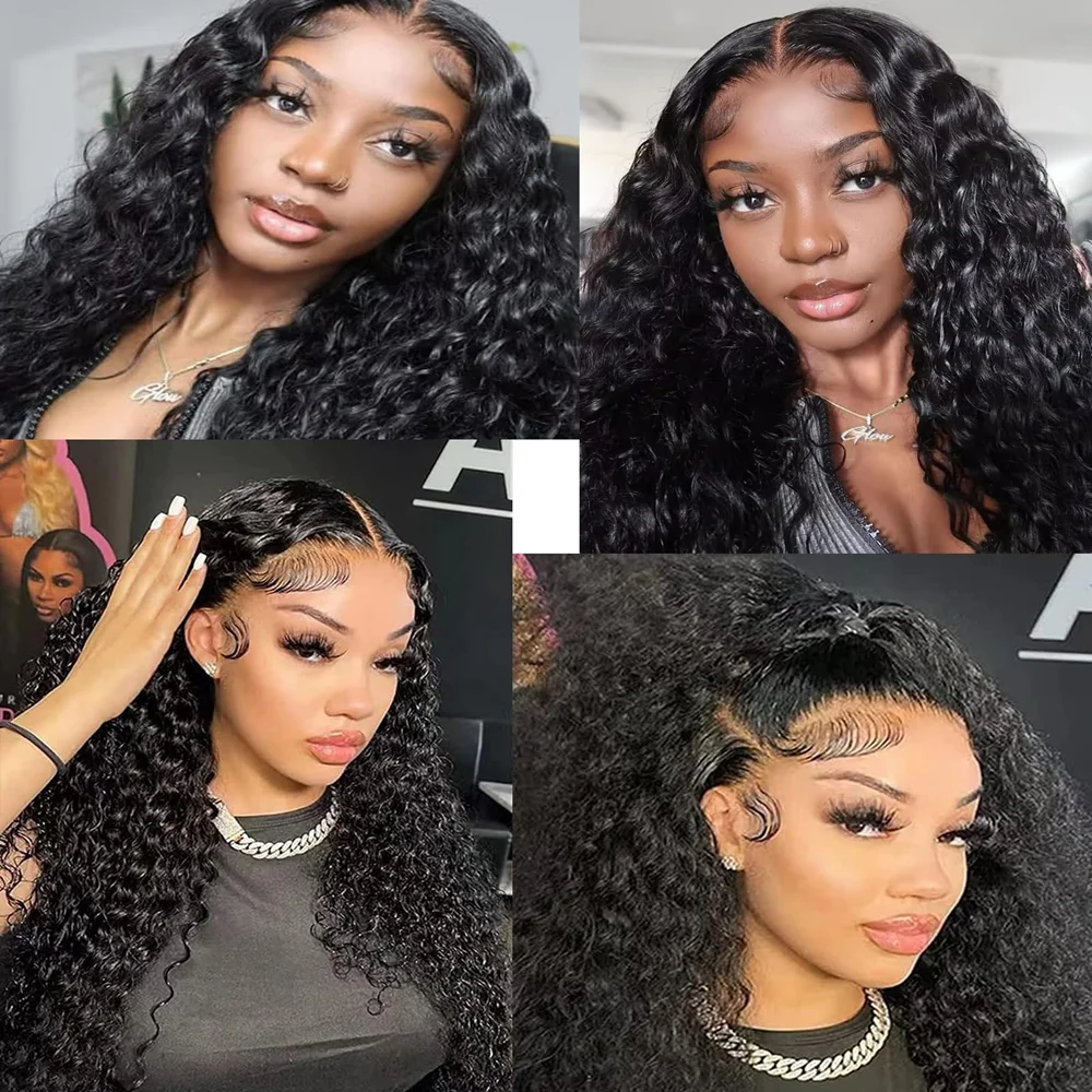 2x6 Deep Wave Closure Lace Closure Human Hair Natural Color Closure Unprocessed Brazilian Virgin Remy Hair Middle Part For Woman