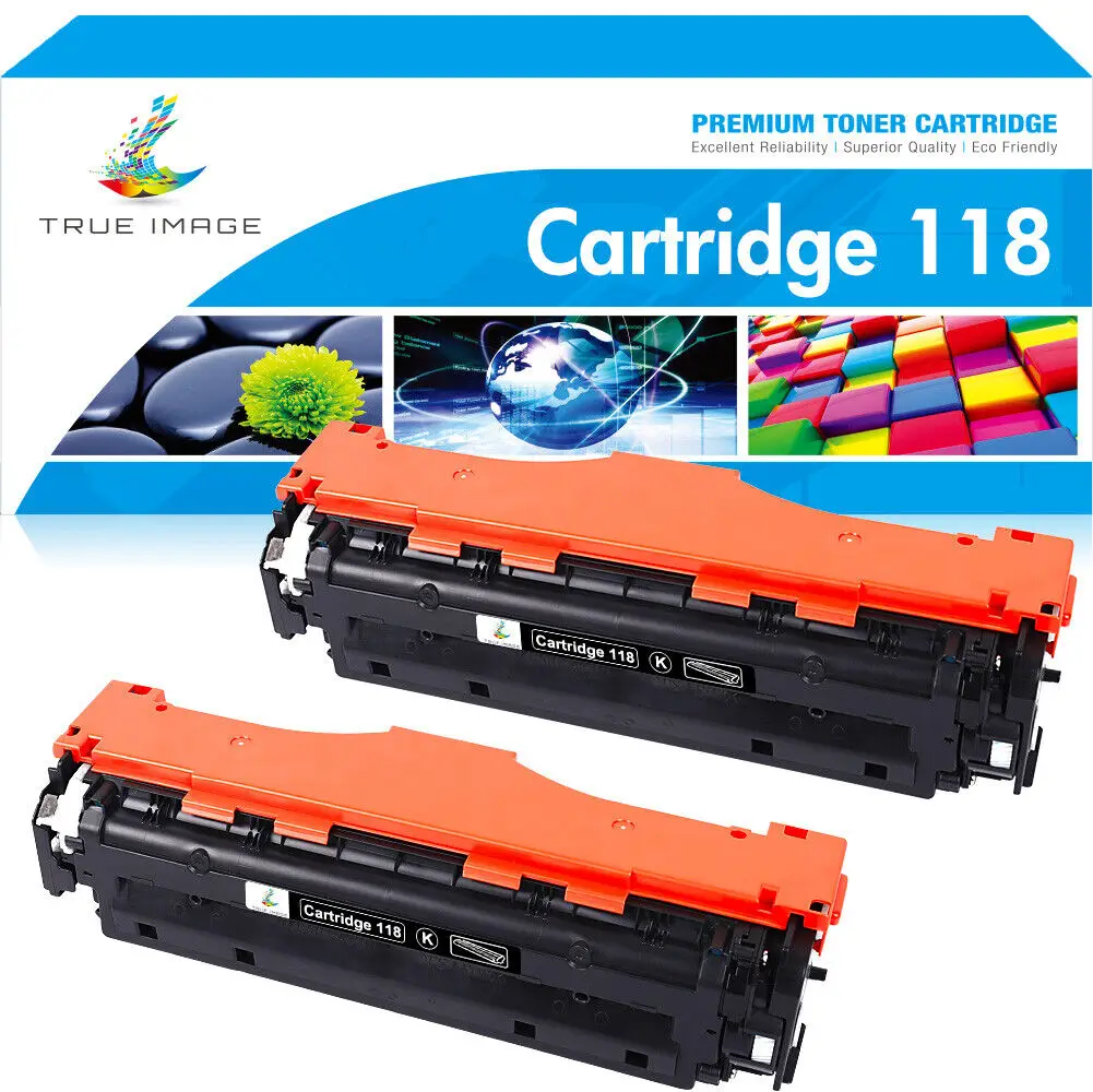 2pk Black Toner for Canon CRG-118A 118A ImageClass MF726CDW MF8580CDW LBP7660CDN