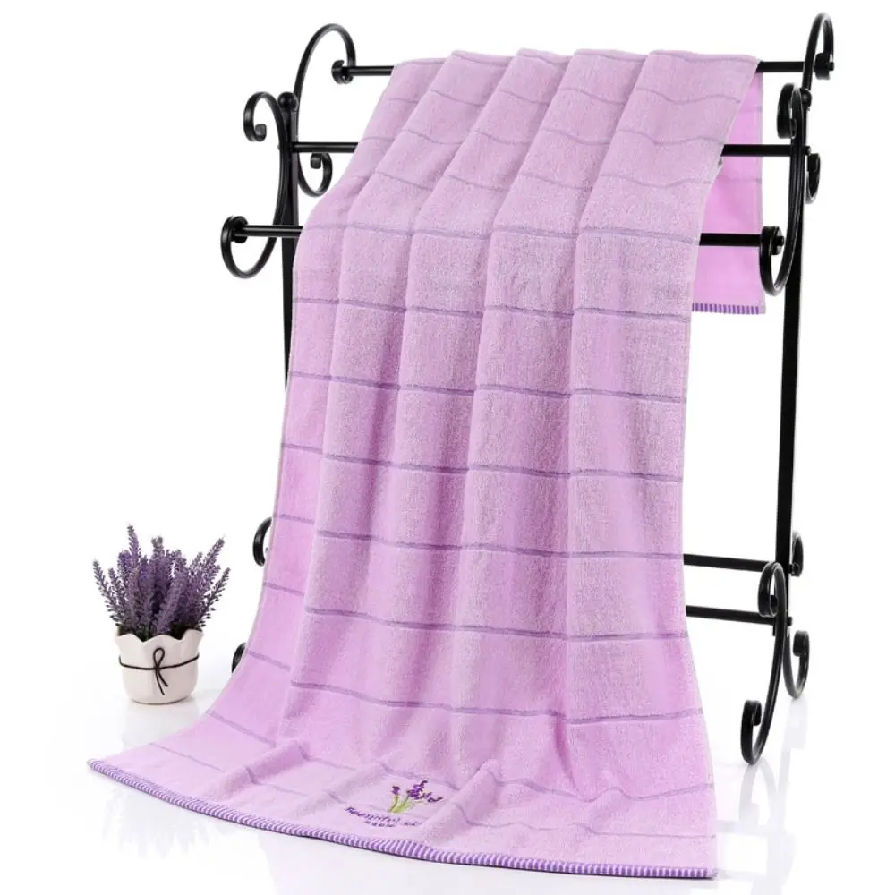 Face Towel Luxury Spa Grade Bath Towel High Absorb Quick-drying Cotton Thick Towel Soft Stripe Large Beach Towel Bathroom