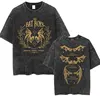 The Bat Boys The Night Court Acotar Retro Washed T Shirt Men's Fashion Gothic Tshirts Male Cool Oversized T-shirt Y2k Streetwear 1