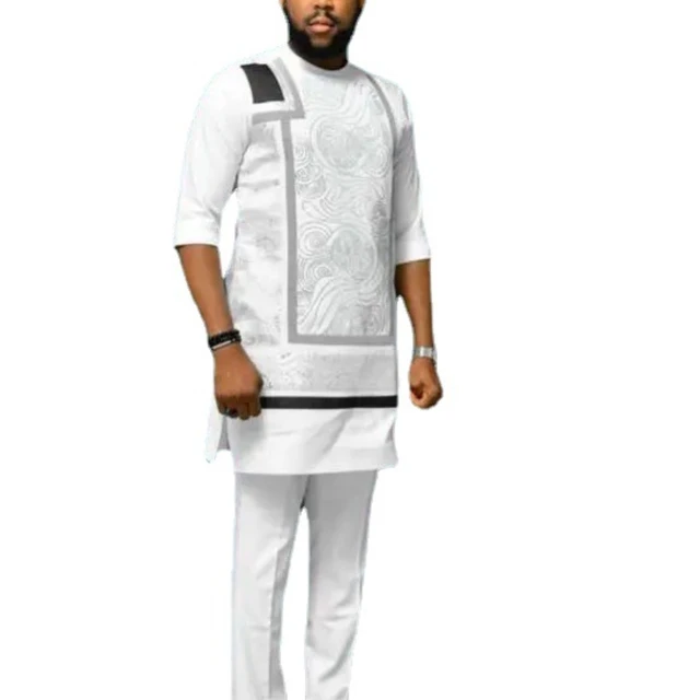 Nkem Ethnic Short-sleeved Set Kurta Men - Image 4