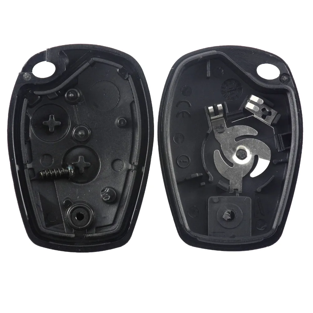Télécommande Clé Renault Clio 3 Coque Clé Renault Clio 3 Kangoo Twingo - Télécommande 2 Boutons Lame Plate Remplacement Coque Cle Renault