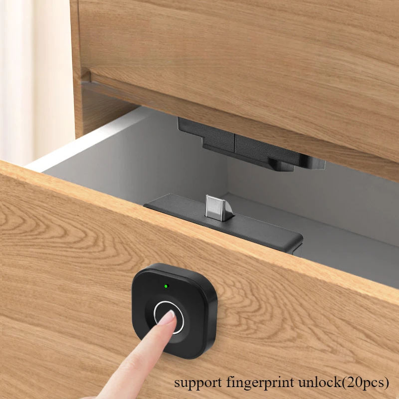 Tuya Smart Fingerprint Lock Biometric Drawer Lock Fingerprint Tuya APP Unlock Smart Door for Drawer Cabinet Locker smart door lock smart lock electronic lock fingerprint door lock fingerprint padlock smart cylinder lock fingerprint cylinder lock