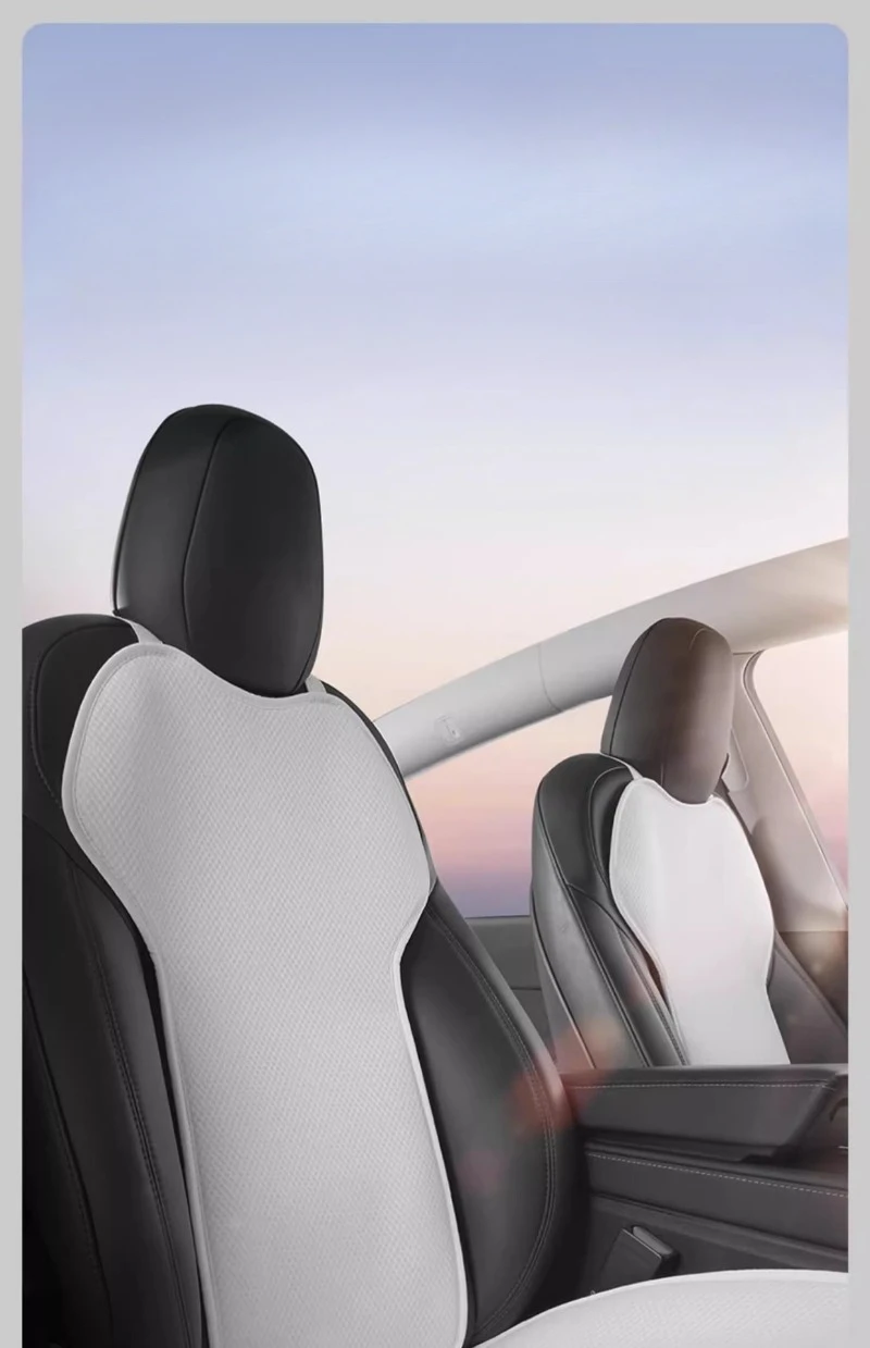 Ice Silk Car Seat Cushion for Tesla Model Y Juniper 2025 Mats Breathable All Sea