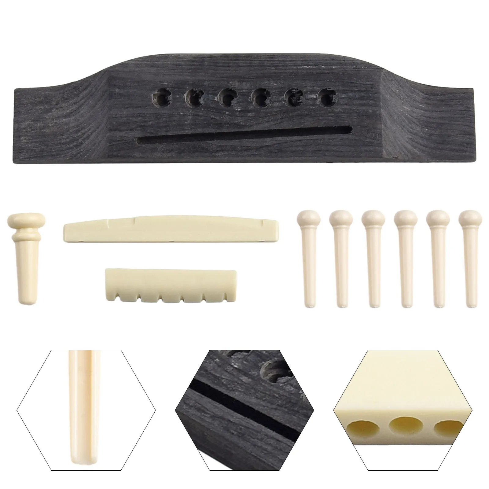 

Мостовые штифты для акустической гитары, 1 комплект мостовых штифтов для гитары, 1 комплект, детали для гитарного моста, магнитное седло, практичное в использовании