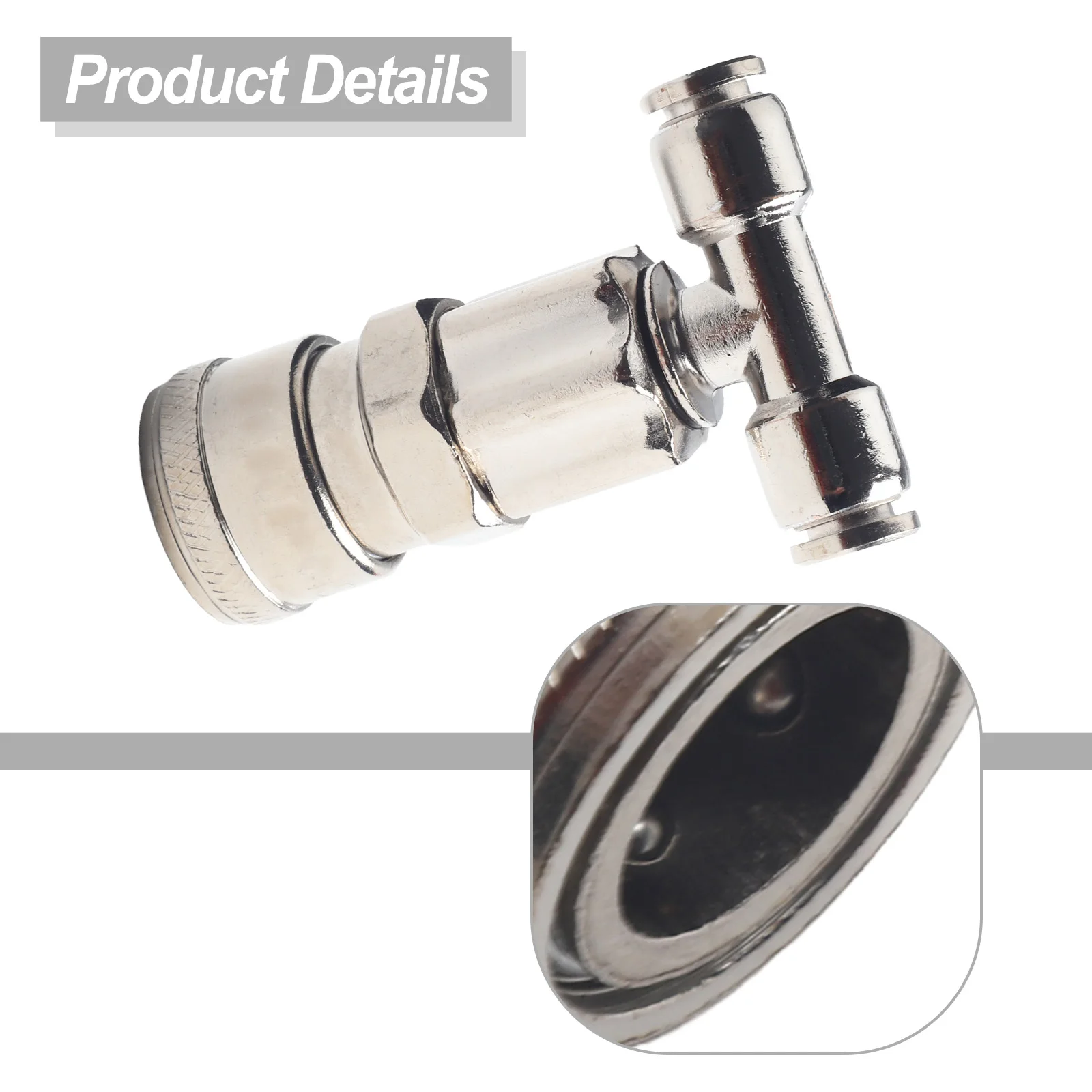 1PC Three-way Straight Through Joint Pneumatic Tank Connector Pneumatic Fitting For Trucks And Trailers Pneumatic Fitting Tools