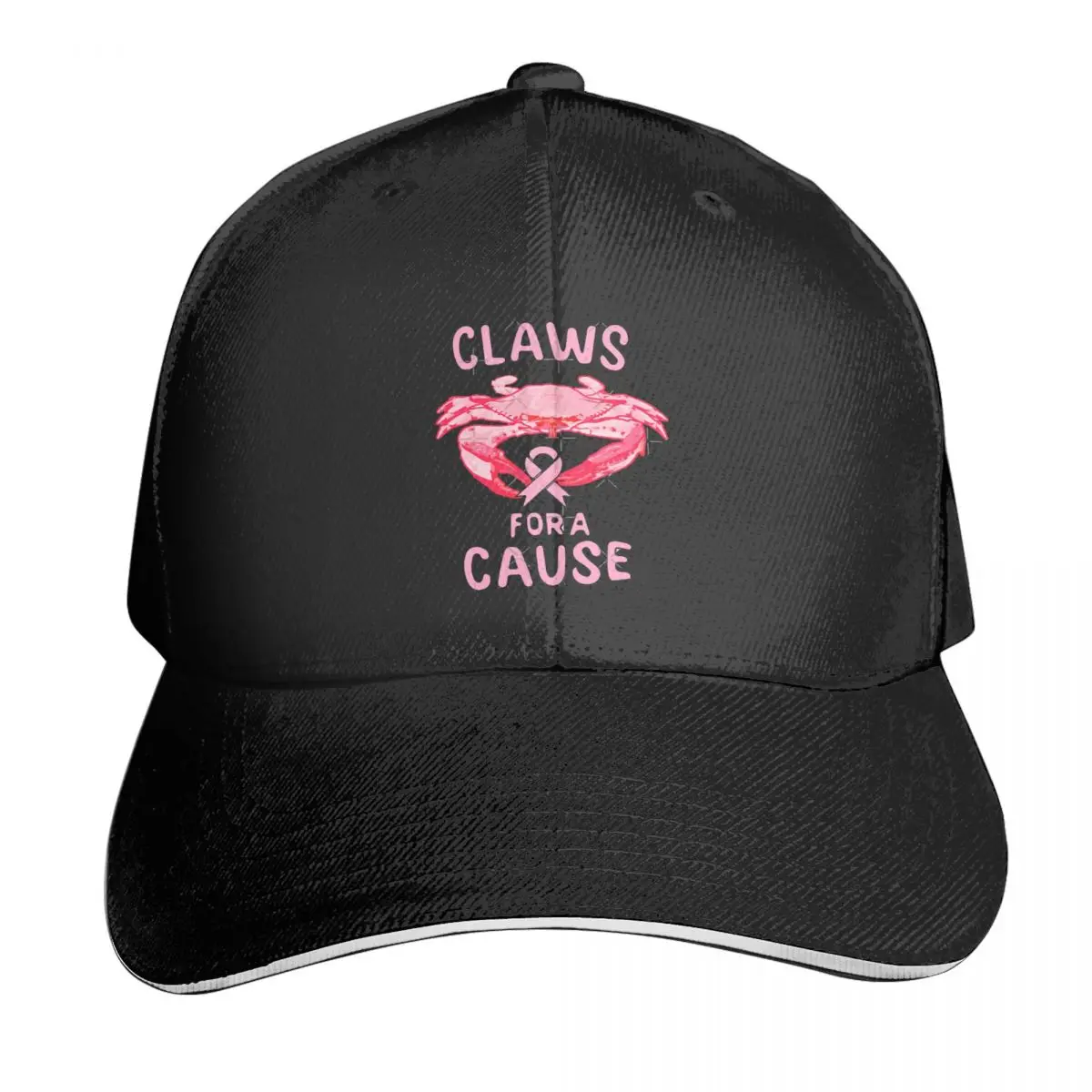 

Breast Cancer Awareness Claws For A Cause Crab Casquette, Polyester Cap Modern Wicking Nice Gift