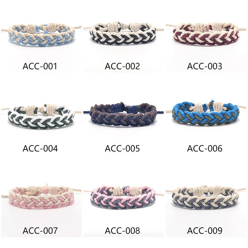 Classical Ethnic Handmade Bracelet Summer Beach Braid String Cotton Wrap Woven Rope Friendship 1pc For Women Men bracelet jewelry