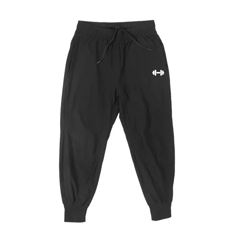 Mens Joggers Pants Summer Dumbbell Sweatpants Streetwear Fitness Tracksuit Jogging Pants Men Gym Clothing Muscle Sports Trousers 3