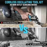 ONEKFYFD Brushless Oscillating Variable Speed Trimmer Saw Renovation Power Machine Multi-function Tool for Makita 18V Battery 2