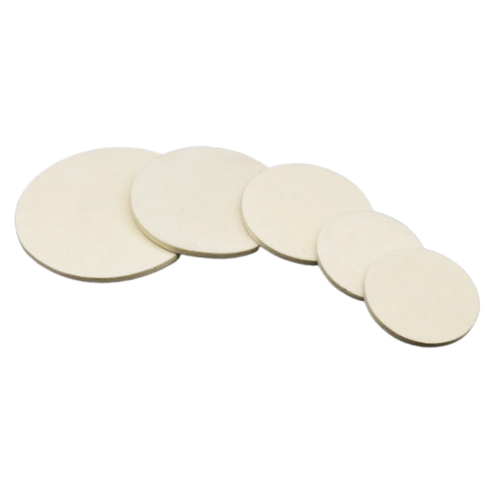 

2pcs 1-7inch Wool Felt Polishing Pad Wheel For Car Glass Stainless Steel Car Body Cleaning Wool Polishing Pad Replacement
