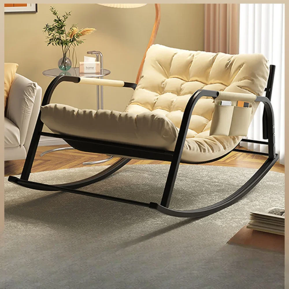 Rocking Chair Lounge Chair Double Rocking Chairs Minimalist Balcony Living Room Recliner Luxury Bedroom Lazy Comfortable Sofas