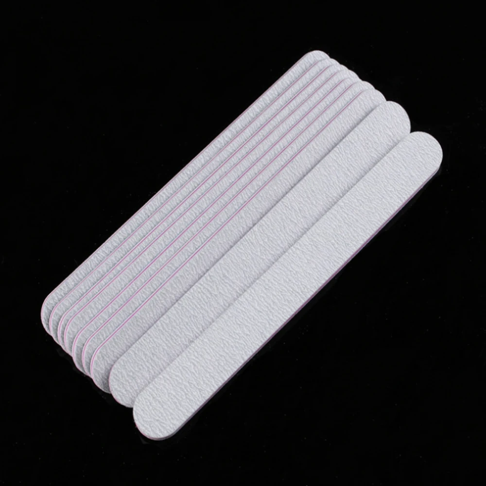 Professional Half Moon Nail file 100/180 Sandpaper lime a ongle Sanding
