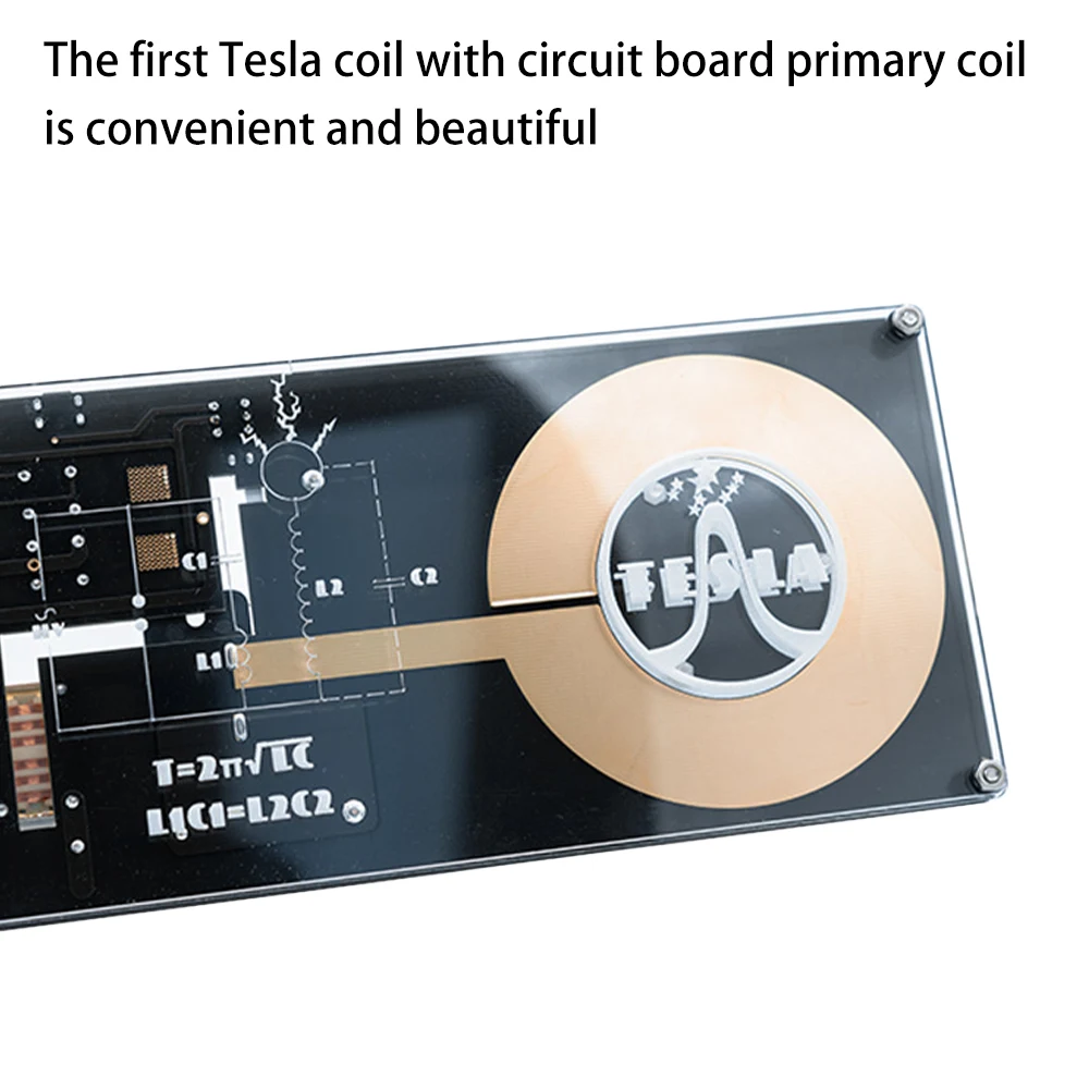 Mini Tesla Coil Kit - Finished Product For Student Experiments & Science Projects