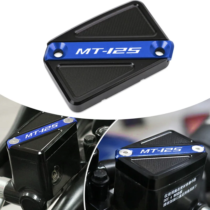 Motorcycle CNC Front Brake Reservoir Fluid Tank Cover Oil Cup Cap Fit For MT-125 MT 125 YZF-R125 YZF R125 YZFR125