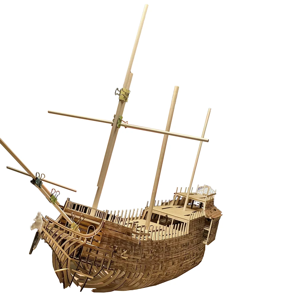Silent Mary DIY Wooden Pirates Ship Model Kit Building Model Handmade Gift