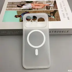 Soft TPU MagSafe Wireless Charging Protective Back Cover Case for Redmi K90Pro Max (White)
