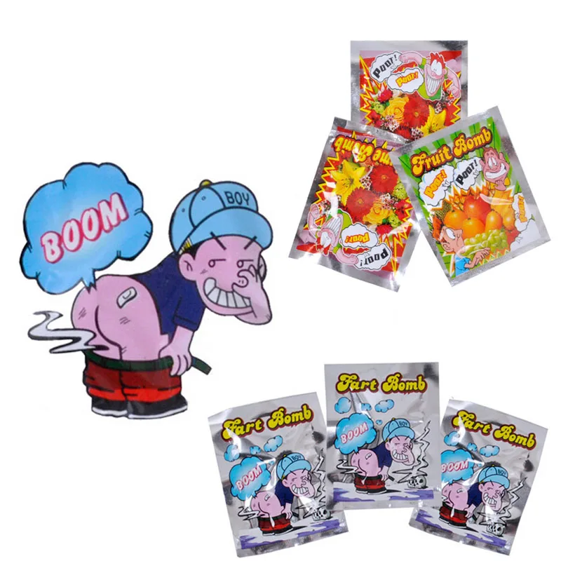 Shock Toys 10/20PCS Funny Explosion Smelly Package The Whole People Toy Stink Fart Packages Odor