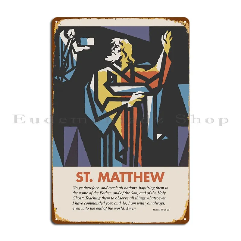 

St Matthew Metal Plaque Poster Pub Designing Party Party Club Wall Mural Tin Sign Poster