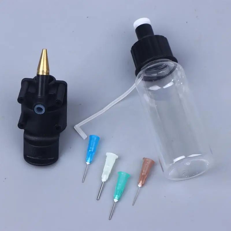 Airbrush Kit with Special Bottle & Multi-Size Disposable Nozzle Set