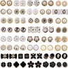 15Pcs/lot Women Shirt Brooch Buttons Cover up Button Pins Free Sewing Pearl Rhinestone Button for DIY Shirt Hat Clothing Decor 1