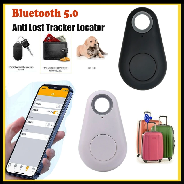 2 PCS Animaux Mini Tracker GPS Intelligent Avec Batterie Anti-Perte Étanche  Bluetooth Traceur Clés Sac Portefeuille Enfants Trackers Finder