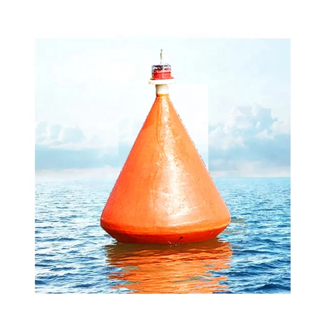 700*900mm White Yellow Surface Marker Buoy Aids to Navigation Marine Buoy Small Maritime Signaling Buoys Conical Float