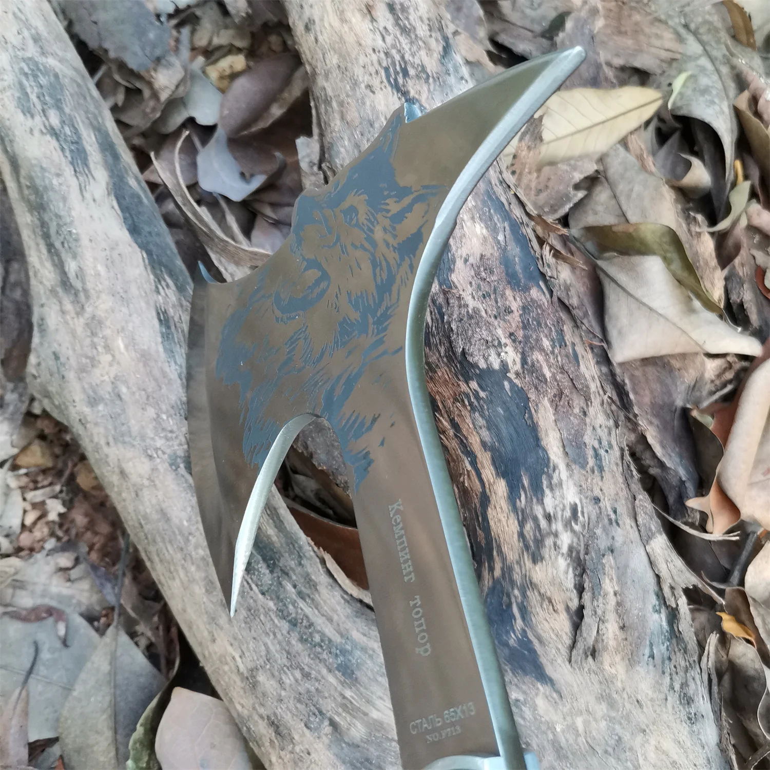 Axe Garden Outdoor Hunt Camp Survival Machete Axes Hand Tools Machete Wolf Head Hatchet Tactical Ax Tomahawk 3