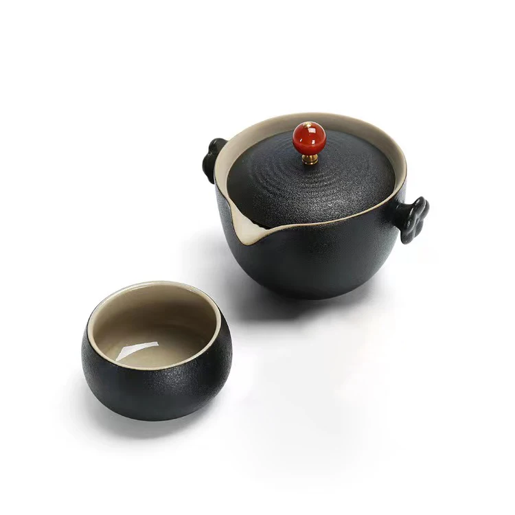 Multiple styles travel teaware high quality beautiful and elegant Gaiwan teapot and cups porcelain tea set 1 teapot 1 tea cup