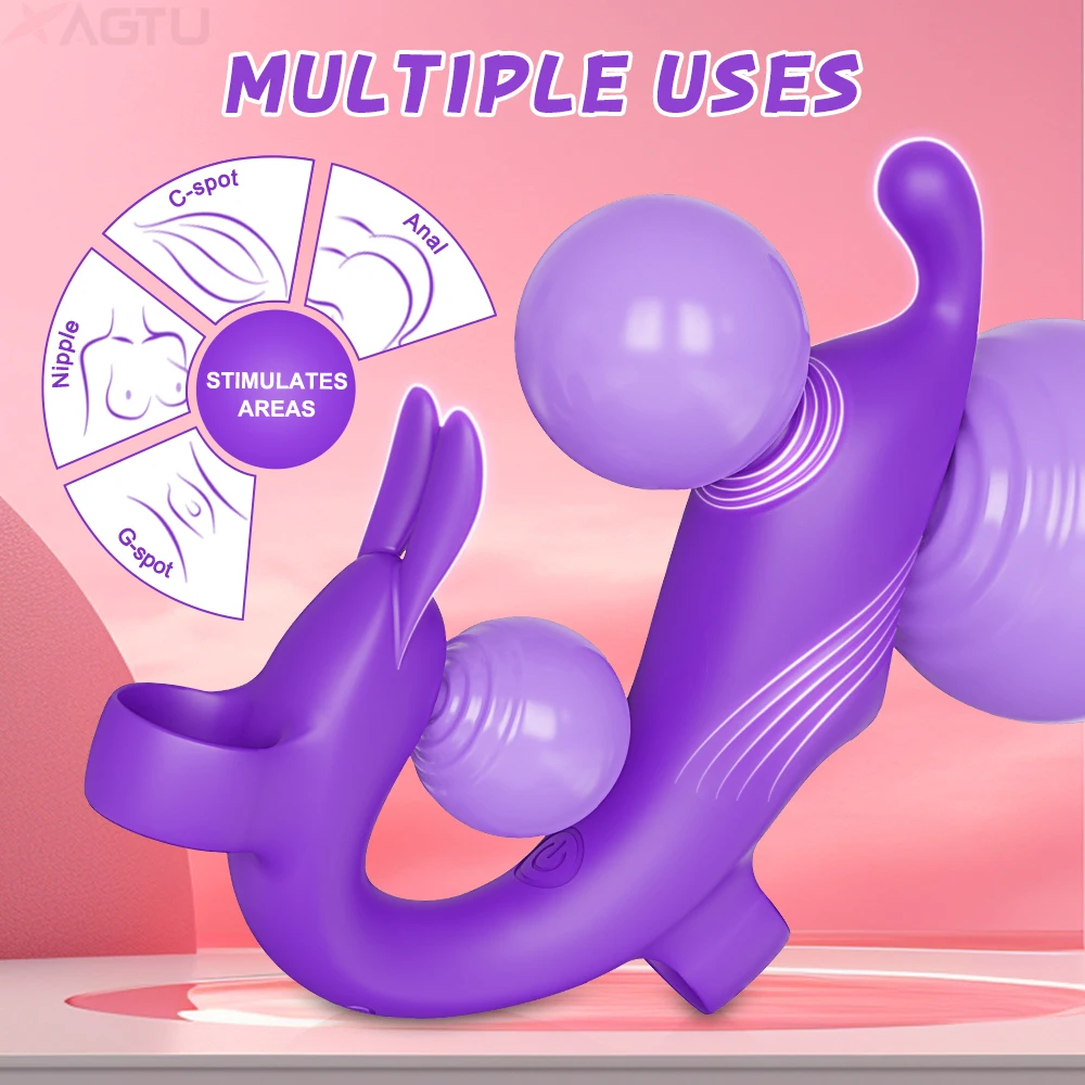 Rabbit Finger Vibrator for Women Vagina Nipples Vibrator Clitoris Stimulator Female Masturbator Interaction Sex Toy for Couples sex toys