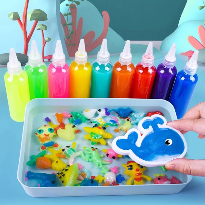 DIY Fairy Magic Water Elf Ocean Mold Companion 3D Handmade Kits Aqua Fairy Gel Toy Set kids craft toys For Kids