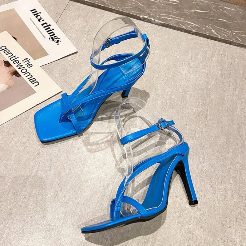 

Eilyken Gladiator Sandals High Heels Women Fall Best Street Look Females Square Head Open Toe Clip-On Strappy Shoes 2024